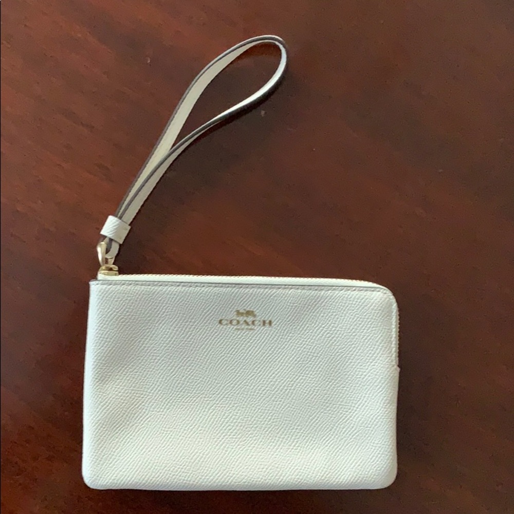 Coach leather wristlet